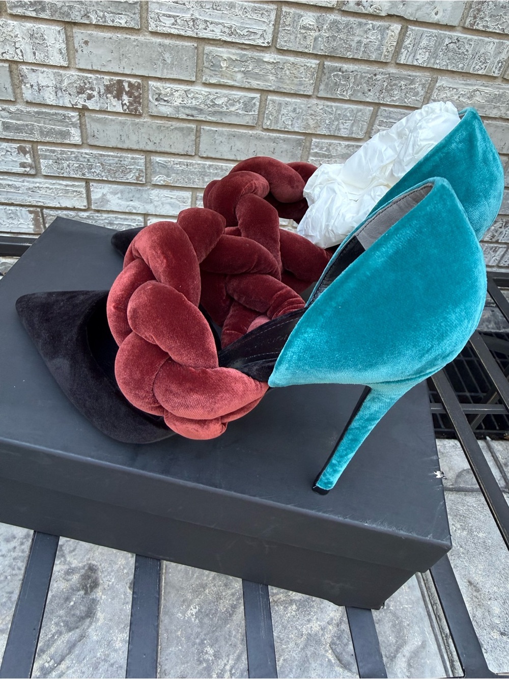 𝓟𝓸𝓲𝓷𝓽𝓮𝓭 𝓣𝓸𝓮 𝓦𝓸𝓶𝓮𝓷’𝓼 𝓗𝓮𝓮𝓵𝓼 👠👠𝔀𝓲𝓽𝓱 𝓑𝓻𝓪𝓲𝓭𝓮𝓭 𝓢𝓽𝓻𝓪𝓹 𝓐𝓬𝓬𝓮𝓷𝓽 - Picture 4 of 10